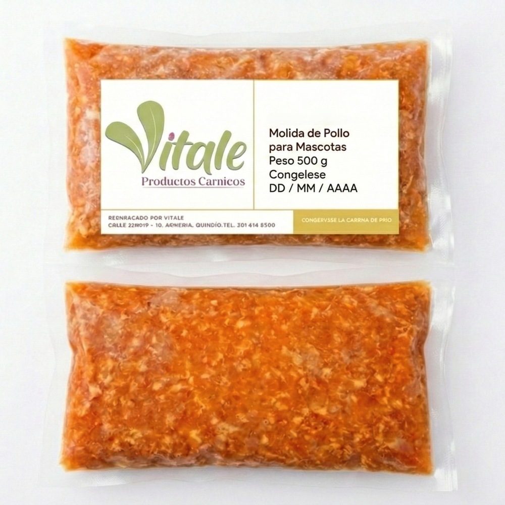 Molida Pollo para Mascotas x 500 g