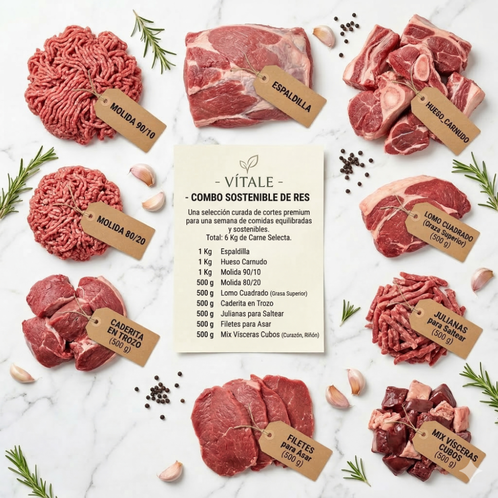 Combo Sostenible de Carne x 6 Kg