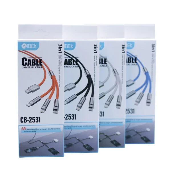 Cable 3 en 1 IBEK (engomado)