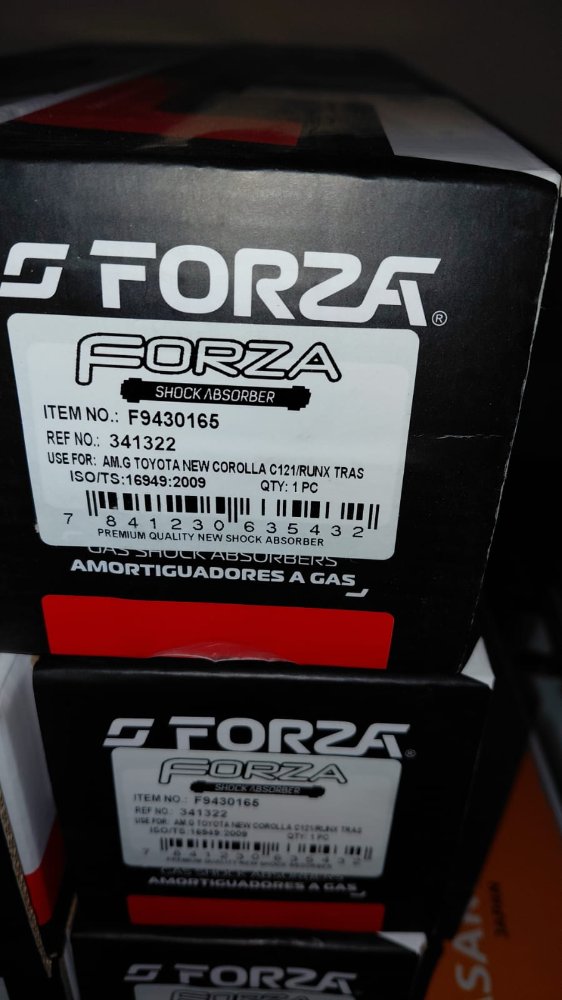 AMORTIGUADOR TRASERO NEW COROLLA FORZA
