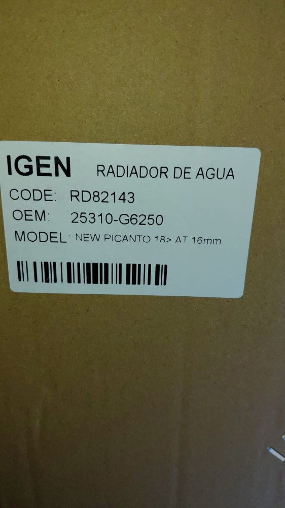 RADIADOR AGUA PICANTO 17-