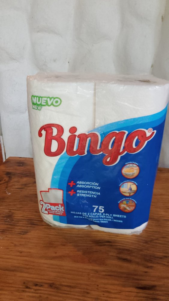 DESECHABLE PAPEL TUALLA BINGO