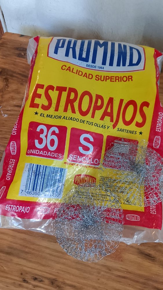 DESECHABLE BRILLO DE ACERO FUERTE
