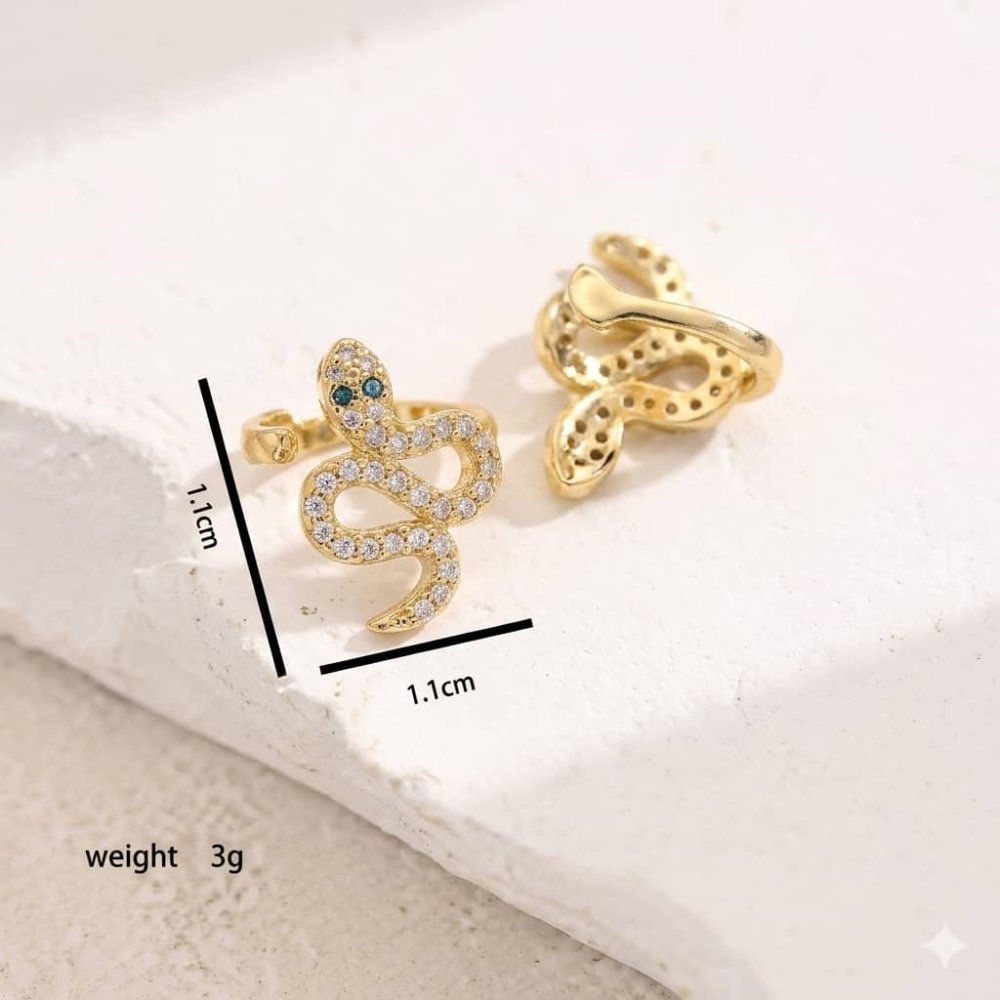 Ear cuff de serpiente