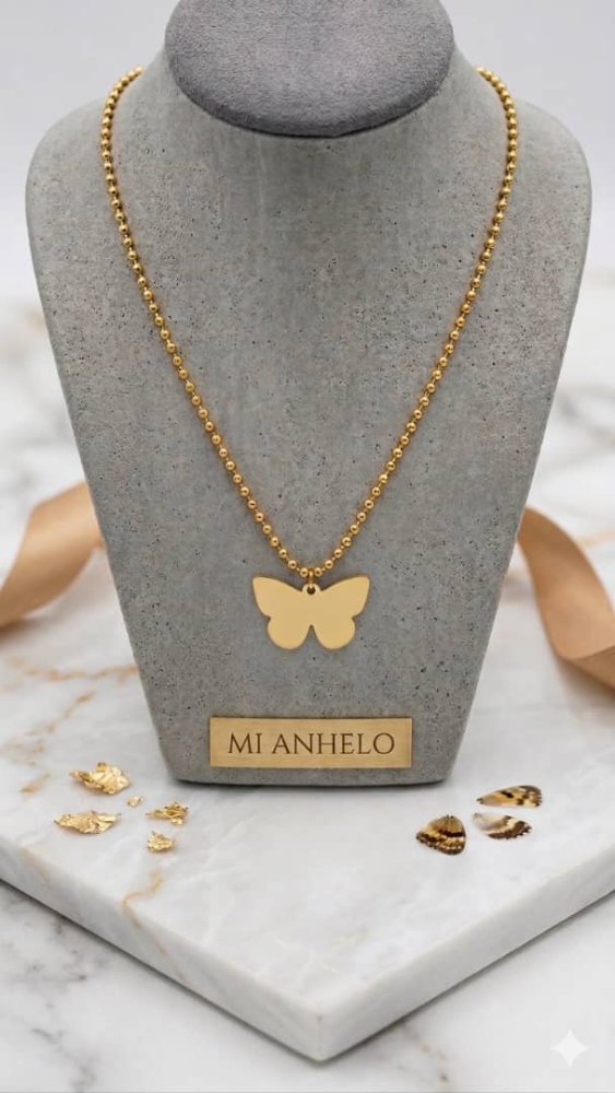 Collar de mariposa