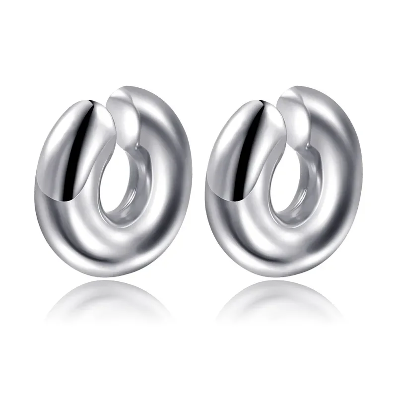 Ear cuff plateados
