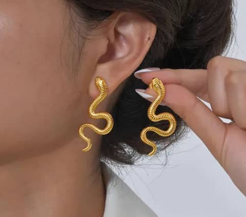 aretes de serpiente