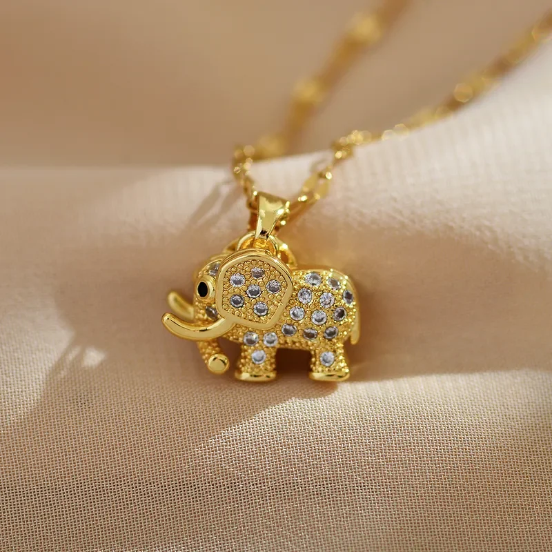 Collar de elefante con circones