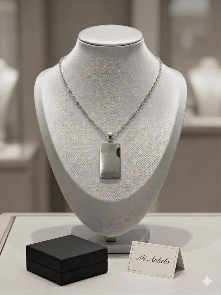 Collar para personalizar plateado