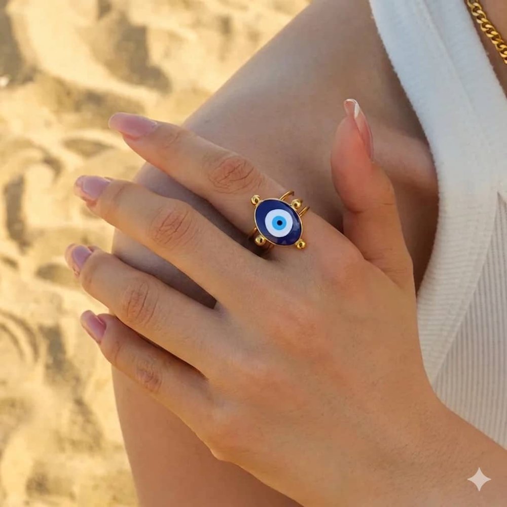 Anillo de Ojo Turco Ajustable