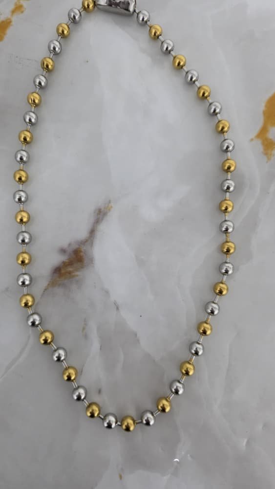 Collar de balin bicolor