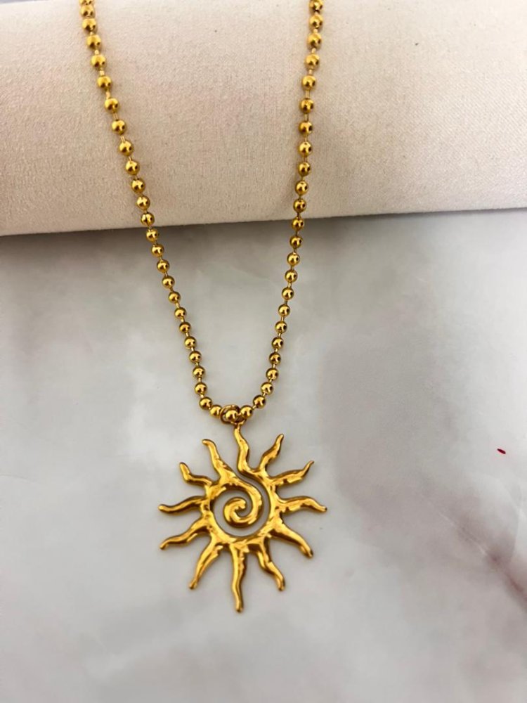 Collar de sol en espiral
