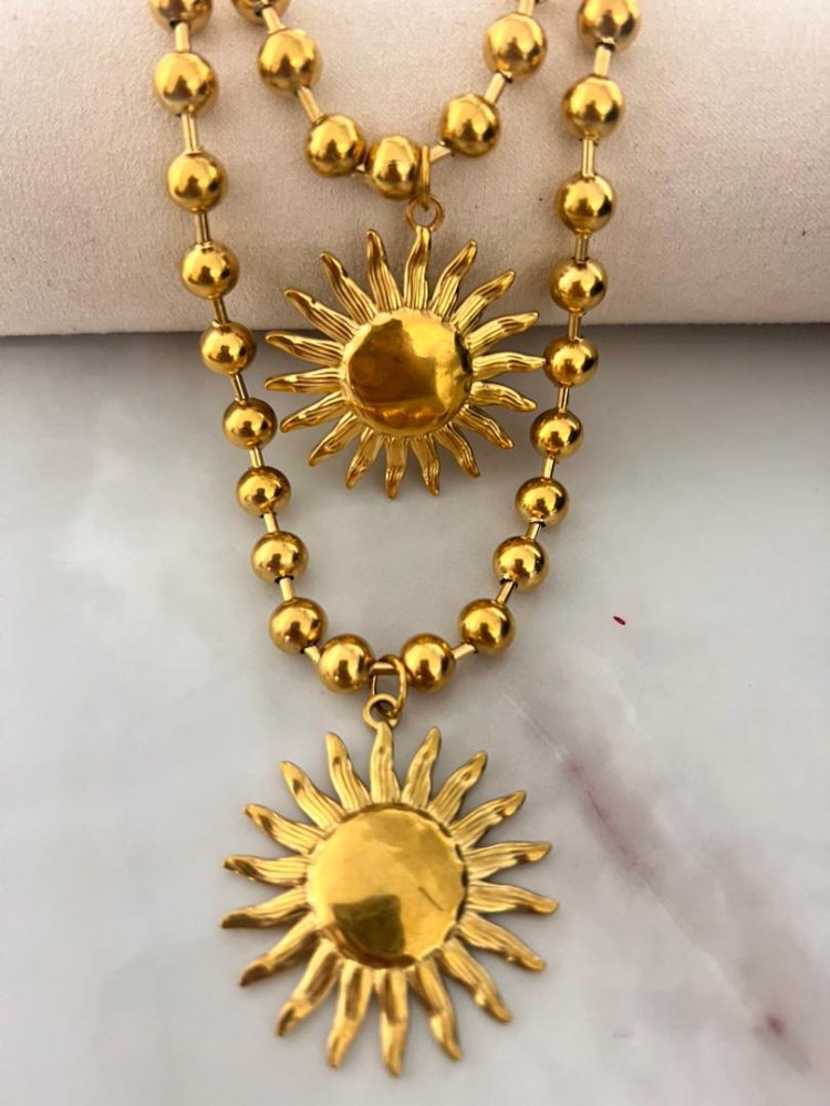 set de collar y pulsera de sol