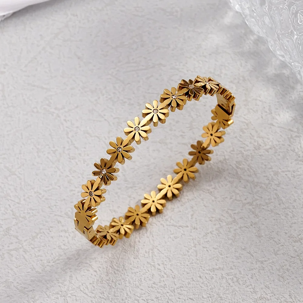 brazalete de margaritas