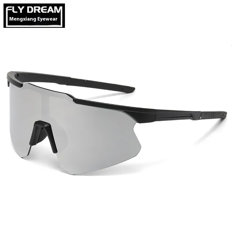 Lentes Espejo Plateado con Negro
