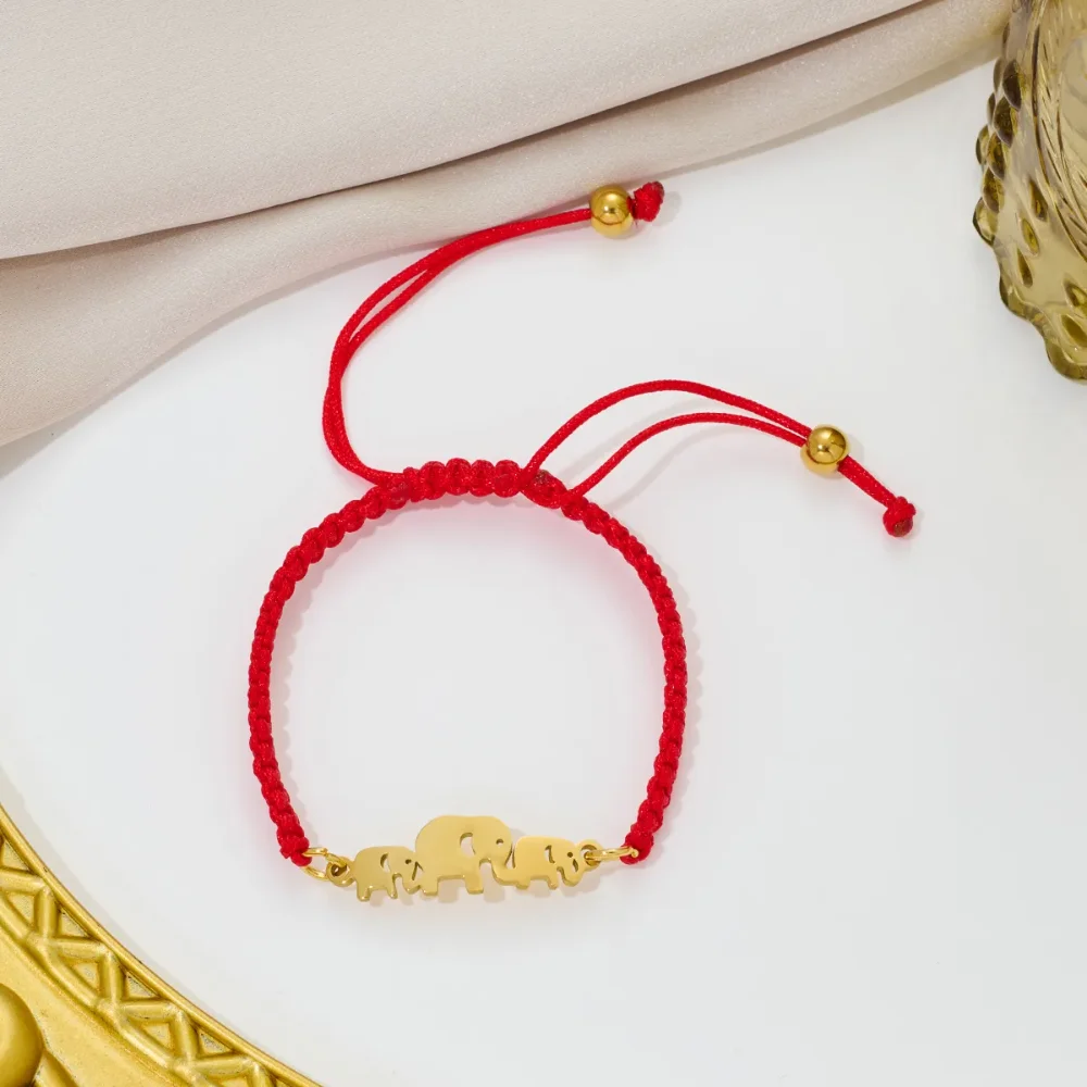 pulsera tejida de elefante