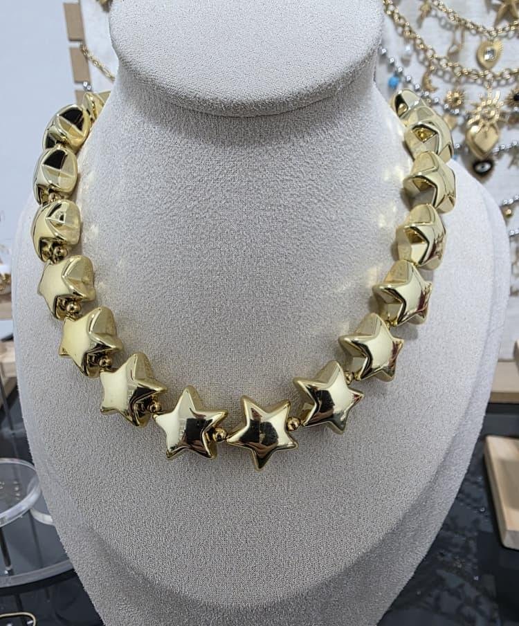 Collar de estrella en forma de corazon