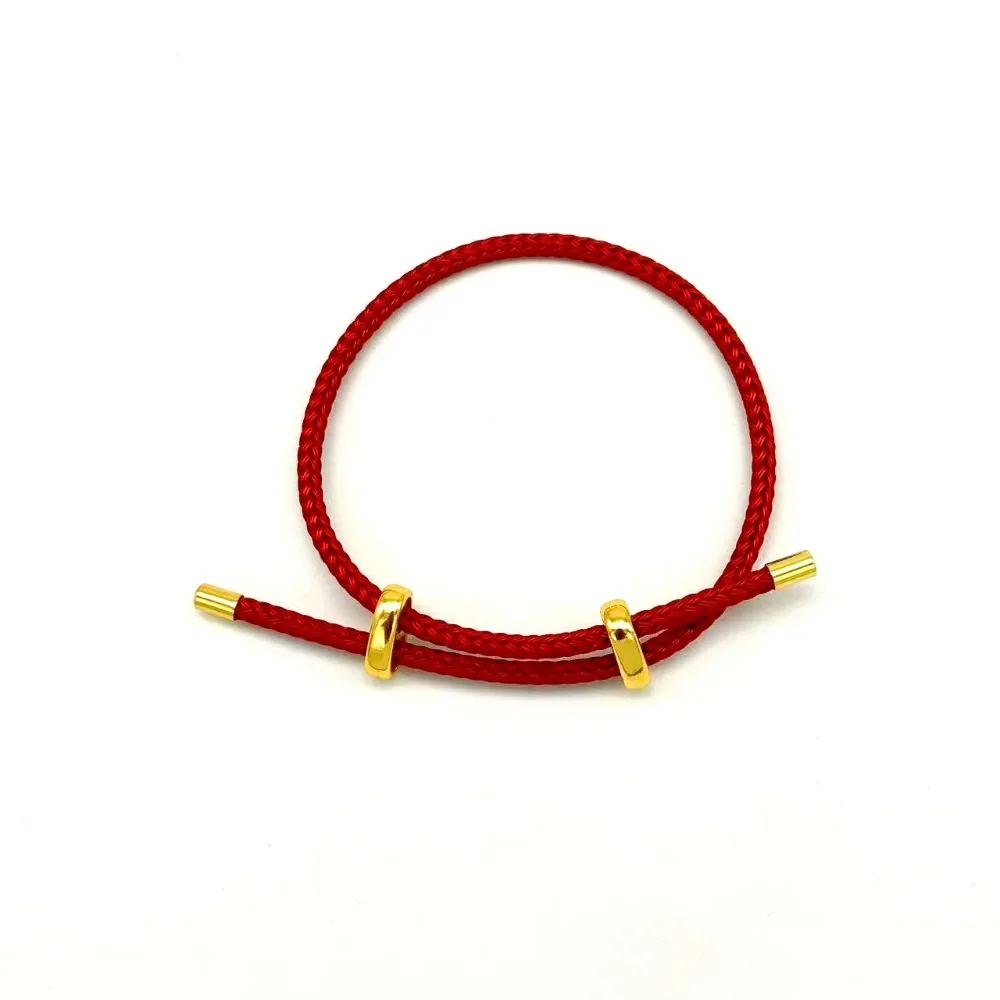pulsera cordon rojo con separadores