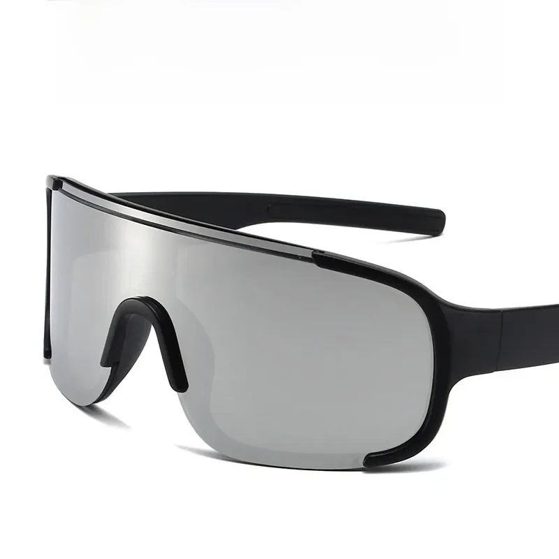 lentes deportivos espejo plateada con negro