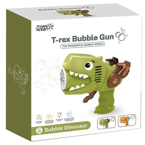 PISTOLA DE BURBUJAS T-REX