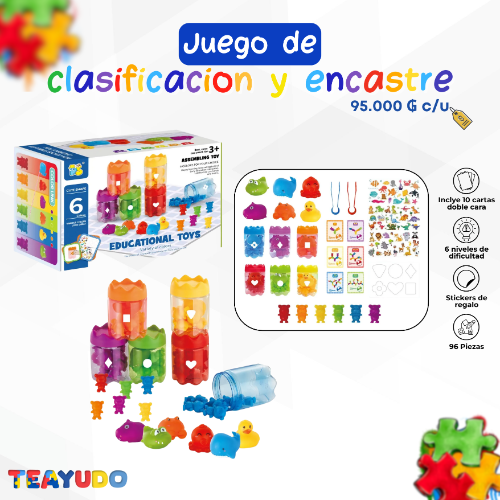 JUEGO DE CLASIFICACION Y ENCASTRE