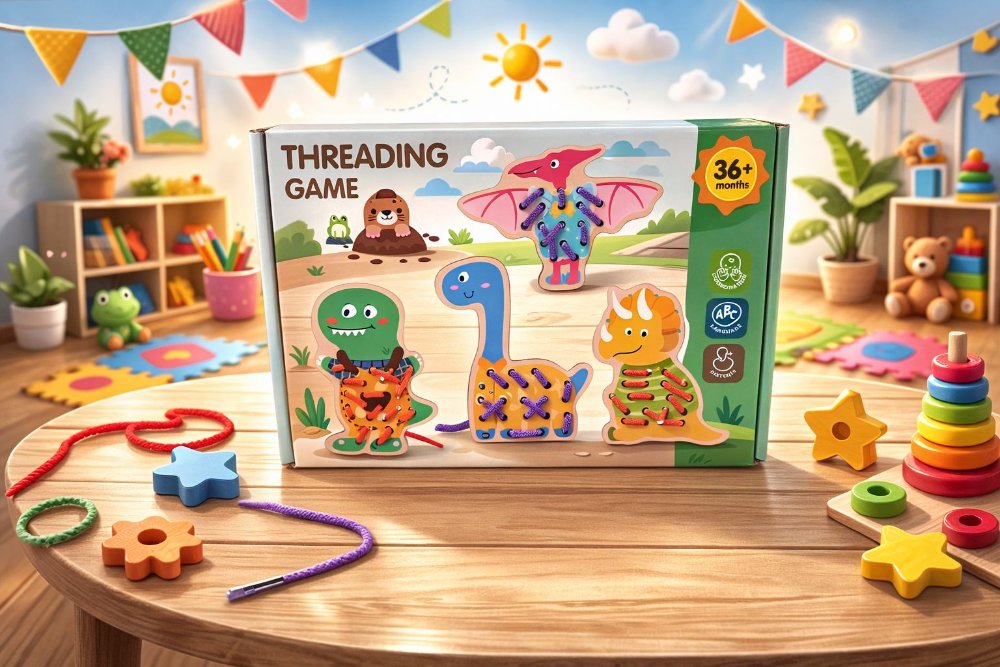 JUEGO PARA ENHEBRAR ANIMALES