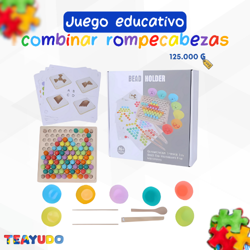 JUEGO EDUCATIVO COMBINAR ROMPECABEZAS