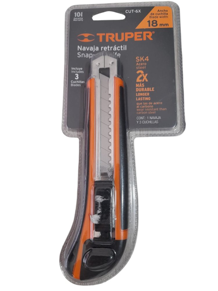 BISTURI CUTTER 18MM PROFESIONAL 3 CUCHILLAS