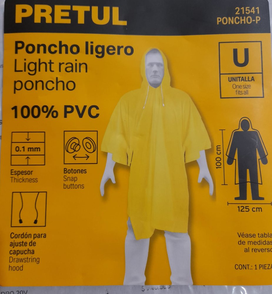 PONCHO LIGERO PRETUL