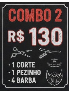 COMBO 2 (1 CORTE + 4 BARBA)