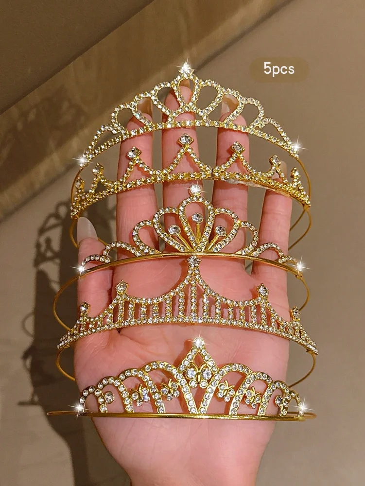 Corona estilo Princesas Dorada