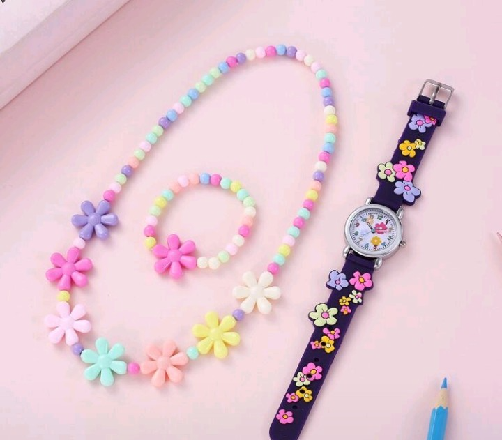 Set 3 Piezas (Collar, pulsera, reloj)