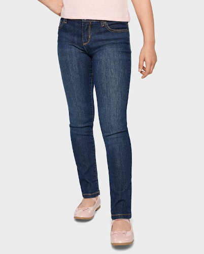 Jeans Skinny de niña azul medio 5T