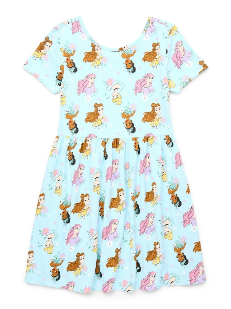 Vestido Estampado de Princesas 6T