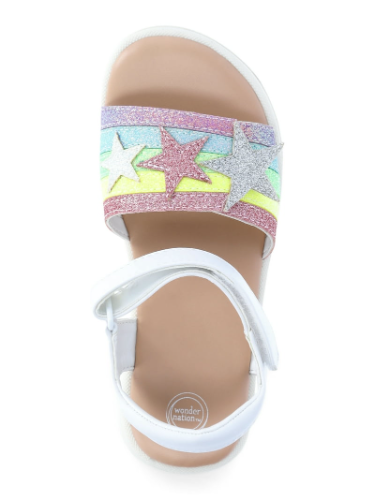 Sandalias Blancas de Estrellas coloridas 12