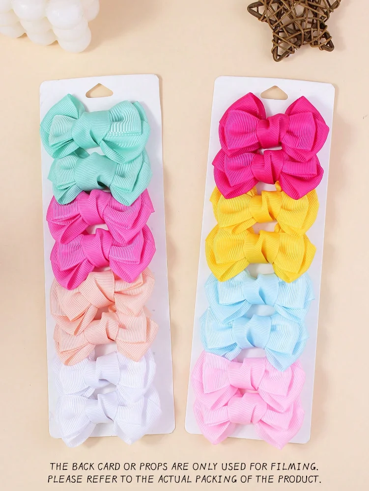 Set 4 pares  de lazos dobles en cinta