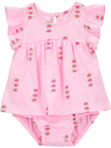 Body Vestido Rosado de Bebe 3-6 Meses
