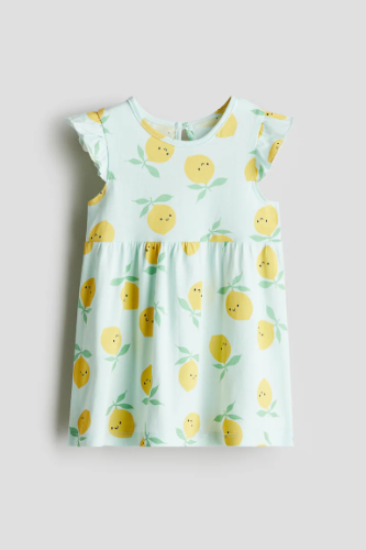 Vestido celeste con limones 2T H&M