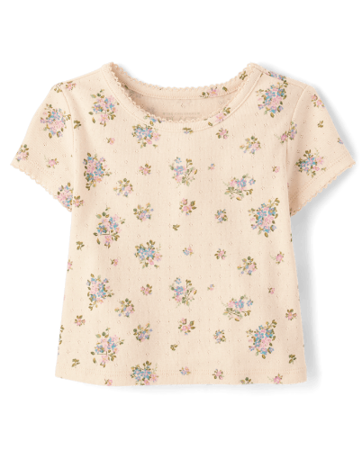 Blusa crema floral 2T