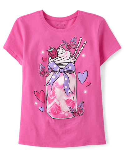 Franela Fucsia Figura Smoothie 7/8T