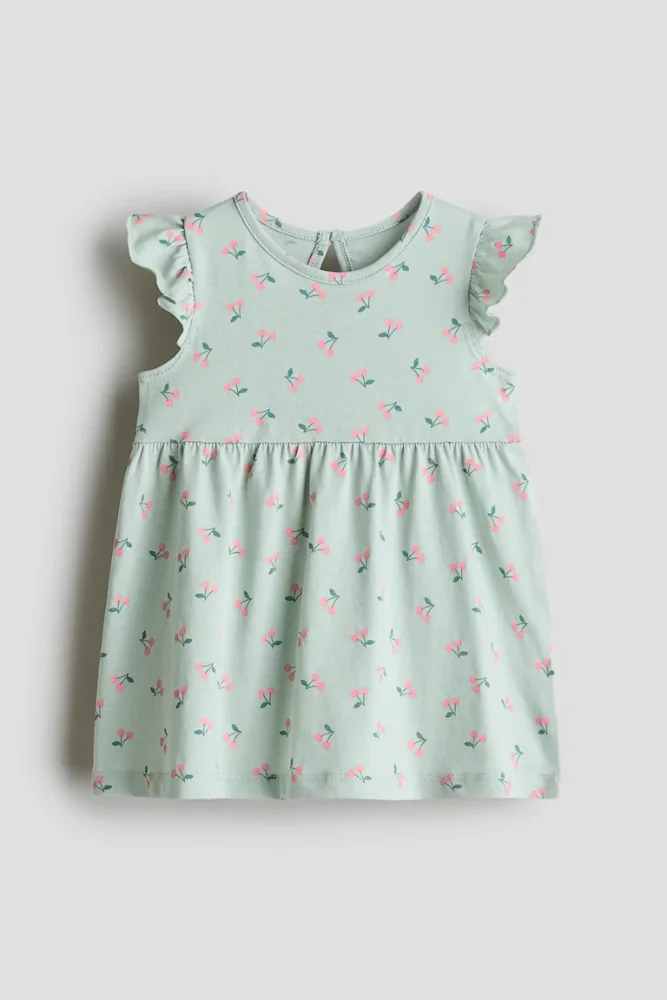 Vestido Verde con cherries 3T