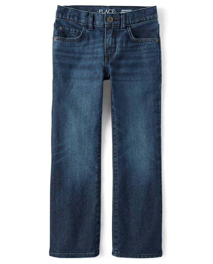 Jeans Azul Oscuro Prelavado Bota Recta 6/7T