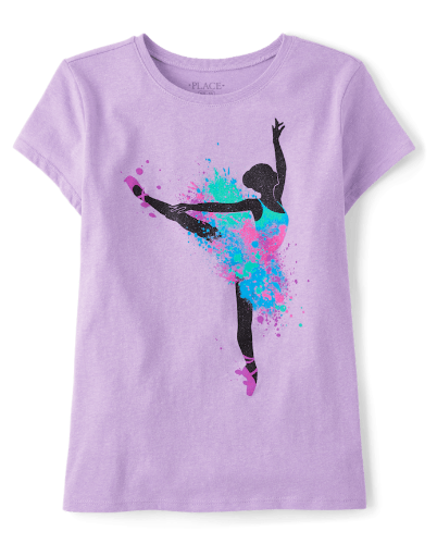 Franela Lila Figura Bailarina 5/6T