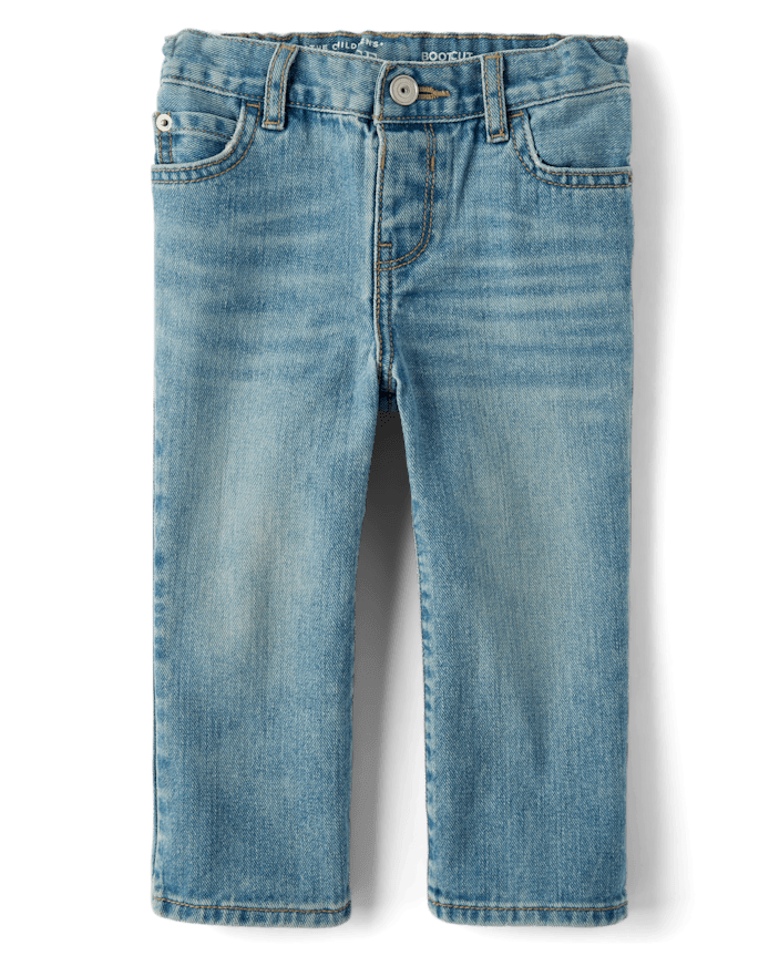Jeans Azul Medio Prelavado Bota Recta 4T