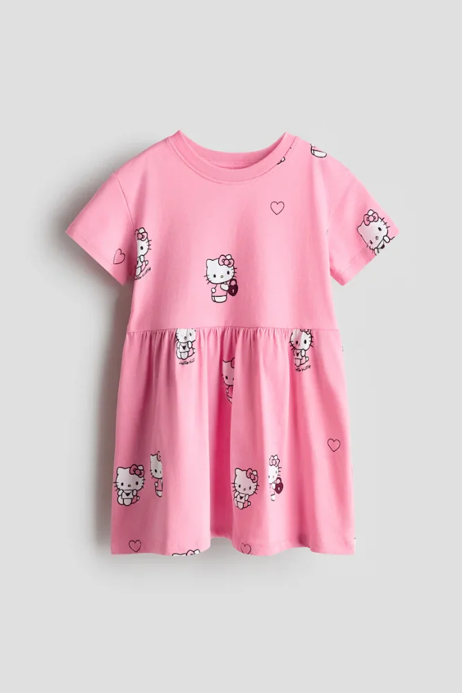 Vestido Rosado Hello Kitty 6/7T