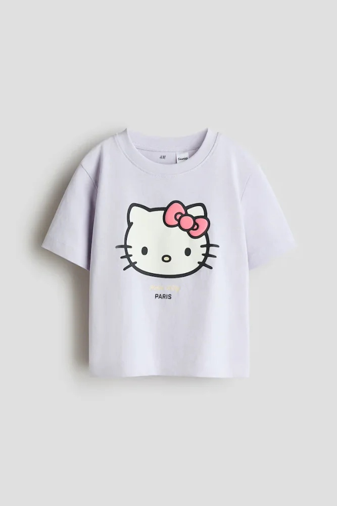 Franela Lila Hello Kitty 6/7T