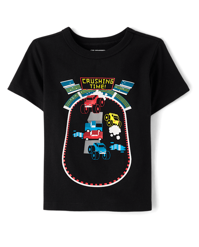 Franela Negra con Figura Monster Truck Arena 5T