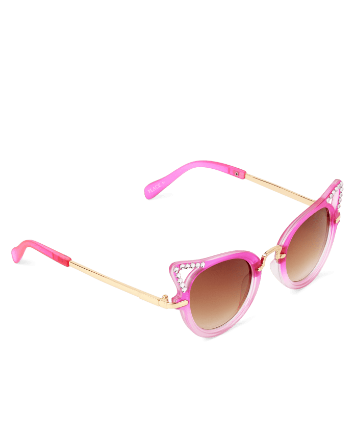 Lentes de sol rosado con detallede ojos de gato 5