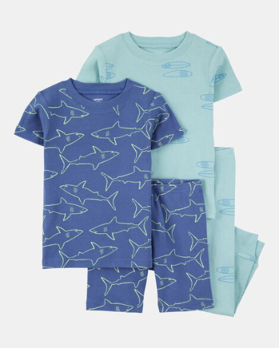 Pijamas de Tiburon, Short y Pantalon 24 Meses