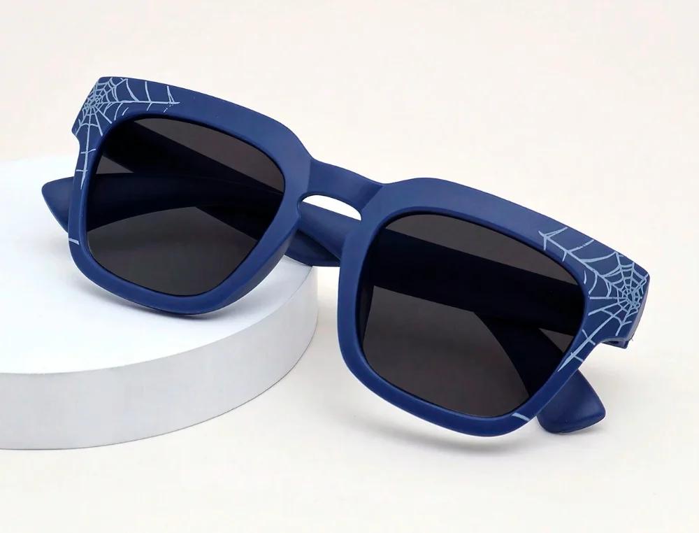 Lentes azul detalle araña spiderman